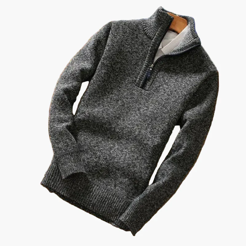 Pull Homme Demi-Zip Style Moderne Décontracté - Image 2