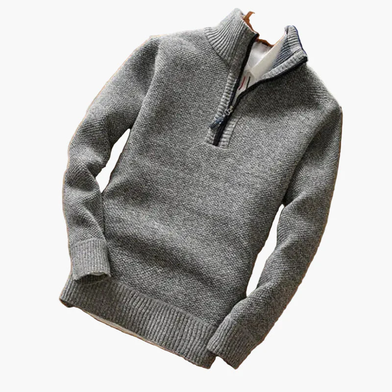 Pull Homme Demi-Zip Style Moderne Décontracté - Image 3
