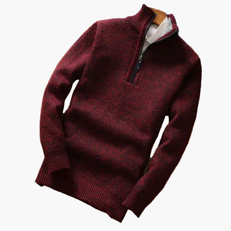 Pull Homme Demi-Zip Style Moderne Décontracté - Image 4