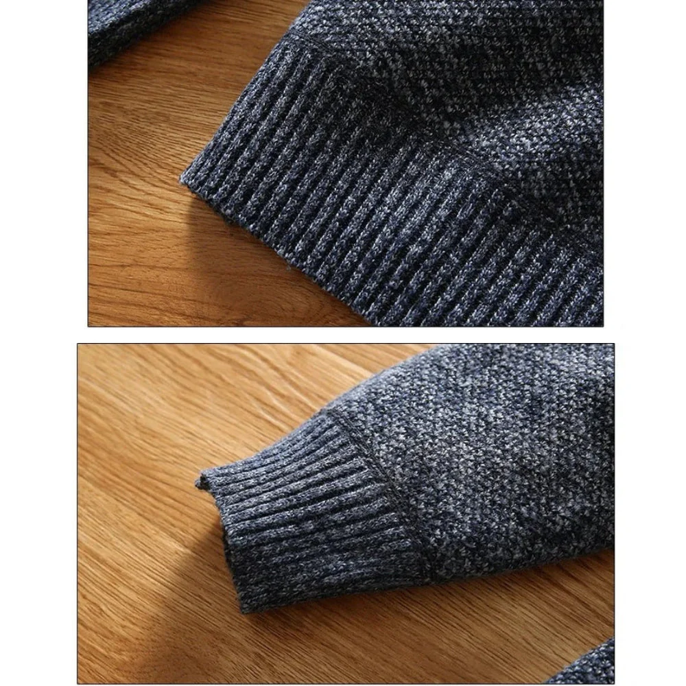 Pull Homme Demi-Zip Style Moderne Décontracté - Image 5