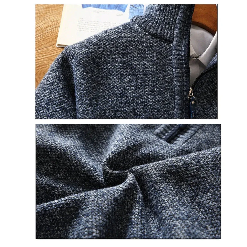 Pull Homme Demi-Zip Style Moderne Décontracté - Image 6