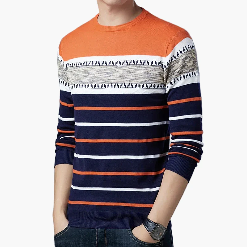 Pull homme à rayures style casual chic pour tous les jours - Image 4