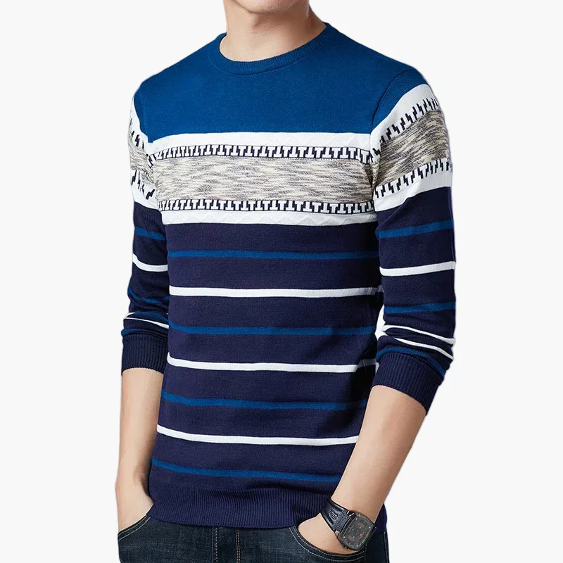 Pull homme à rayures style casual chic pour tous les jours - Image 6