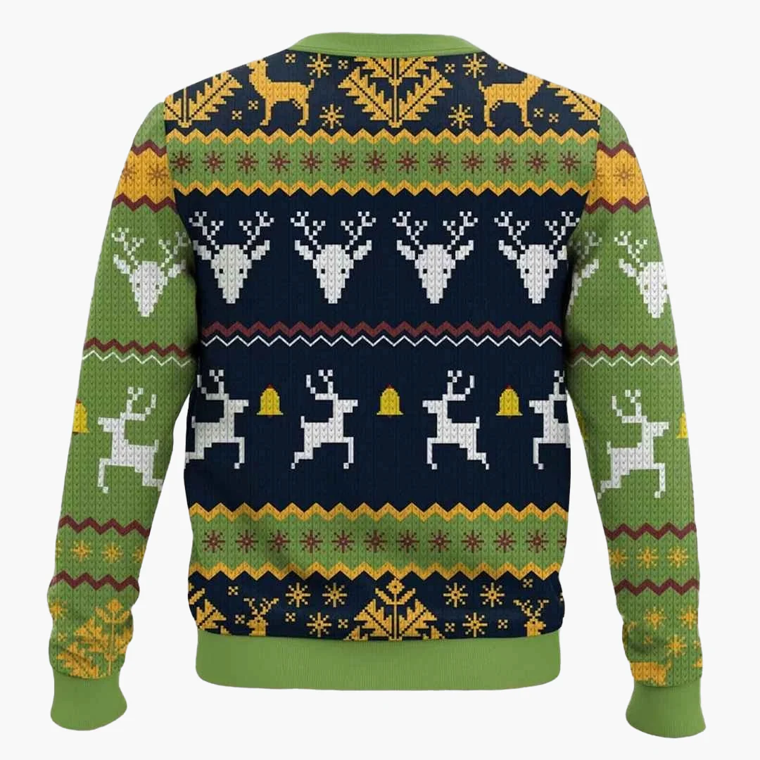 Pull de Noël Geek Unisexe Style Rétro Jeu Vidéo - Motif Café et Cœurs Restorés - Image 3