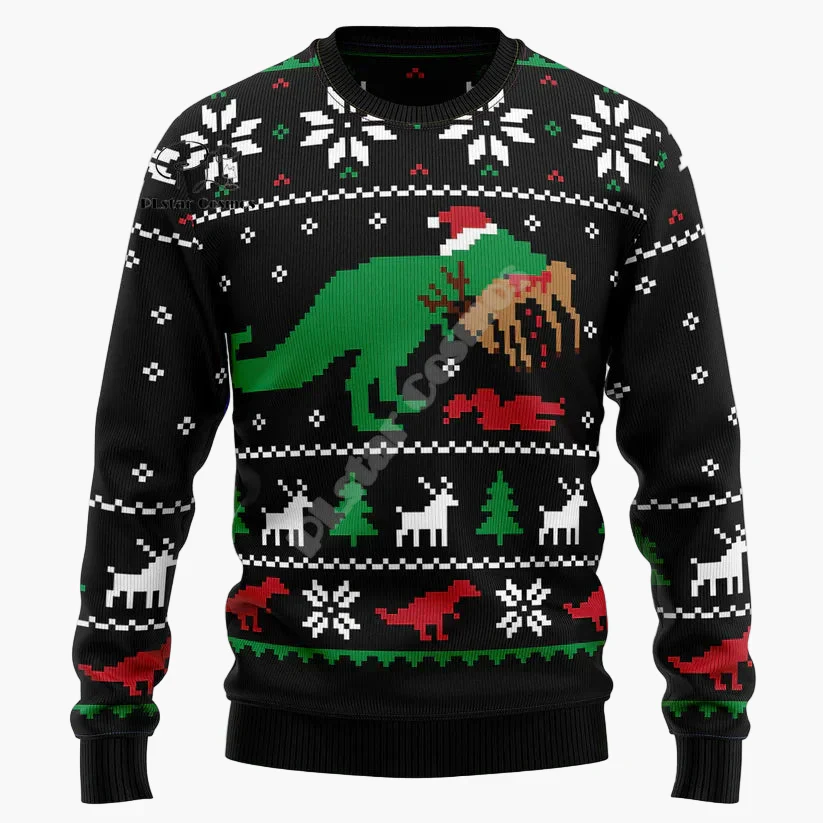 Pull de Noël homme style humoristique chat "Show Me Your Kitties" – Sweat à motif chat et flocons, idéal fêtes et cadeaux - Image 3