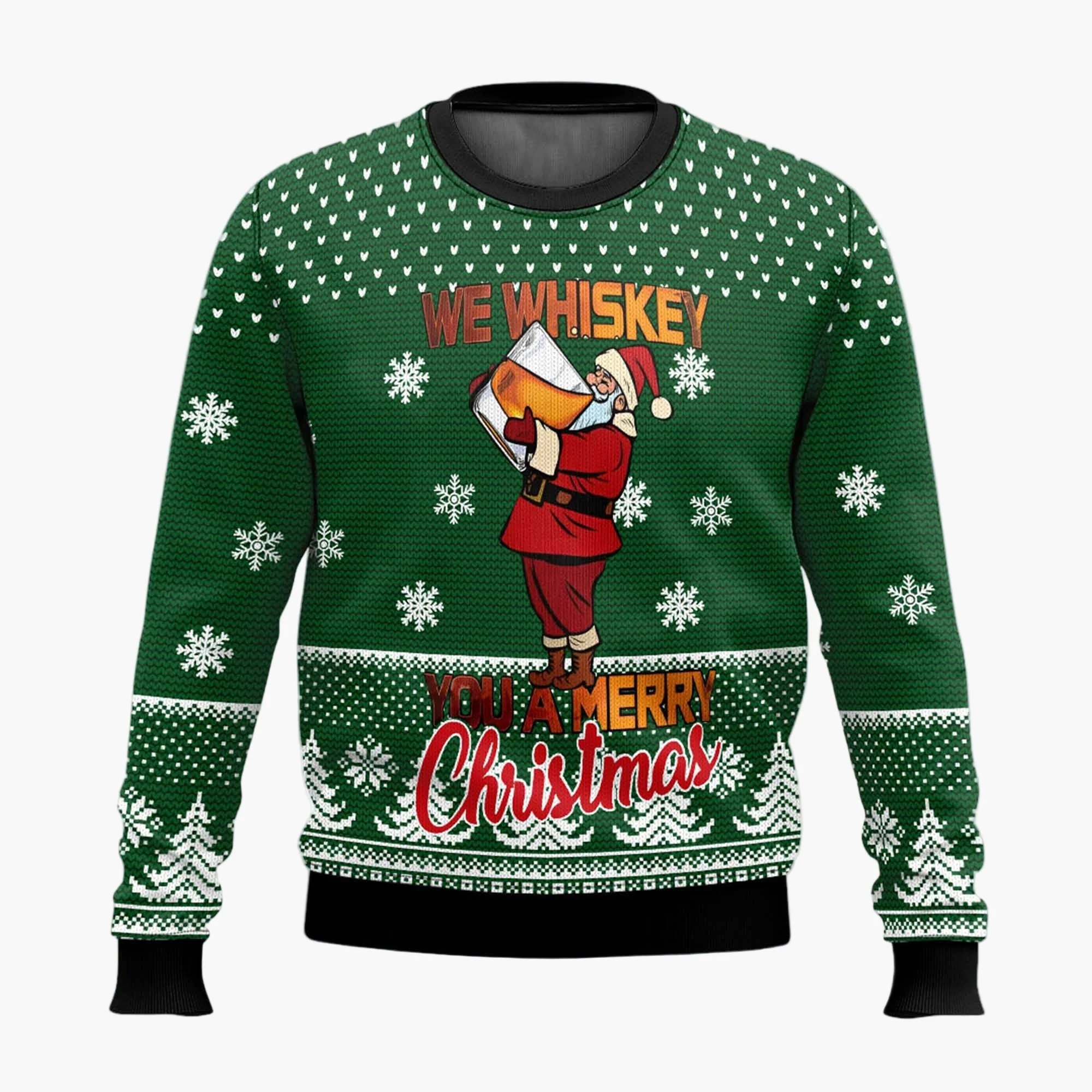 Pull de Noël homme style gothique crâne Santa – Sweat-shirt original fête et hiver - Image 2