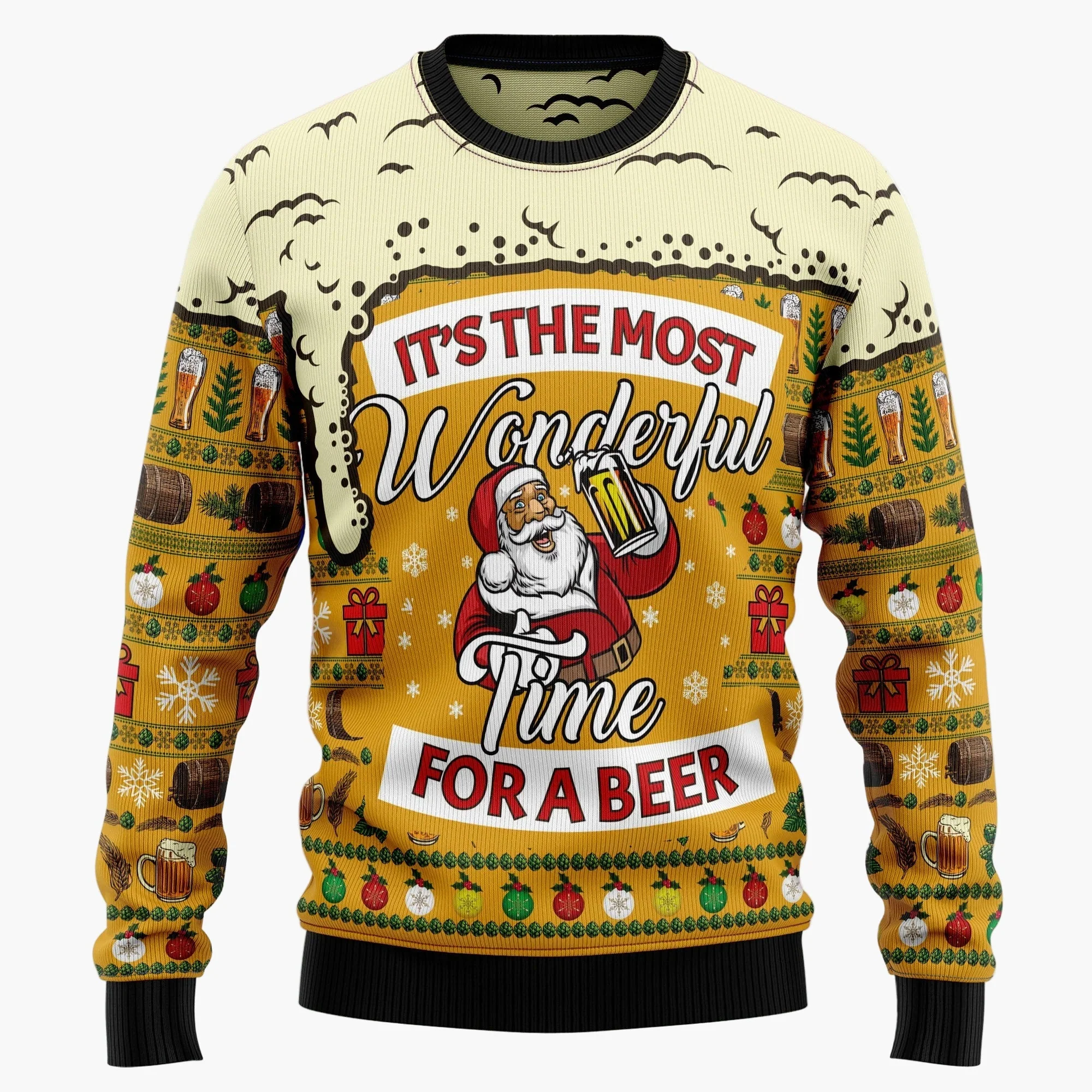 Pull de Noël homme style gothique crâne Santa – Sweat-shirt original fête et hiver - Image 5