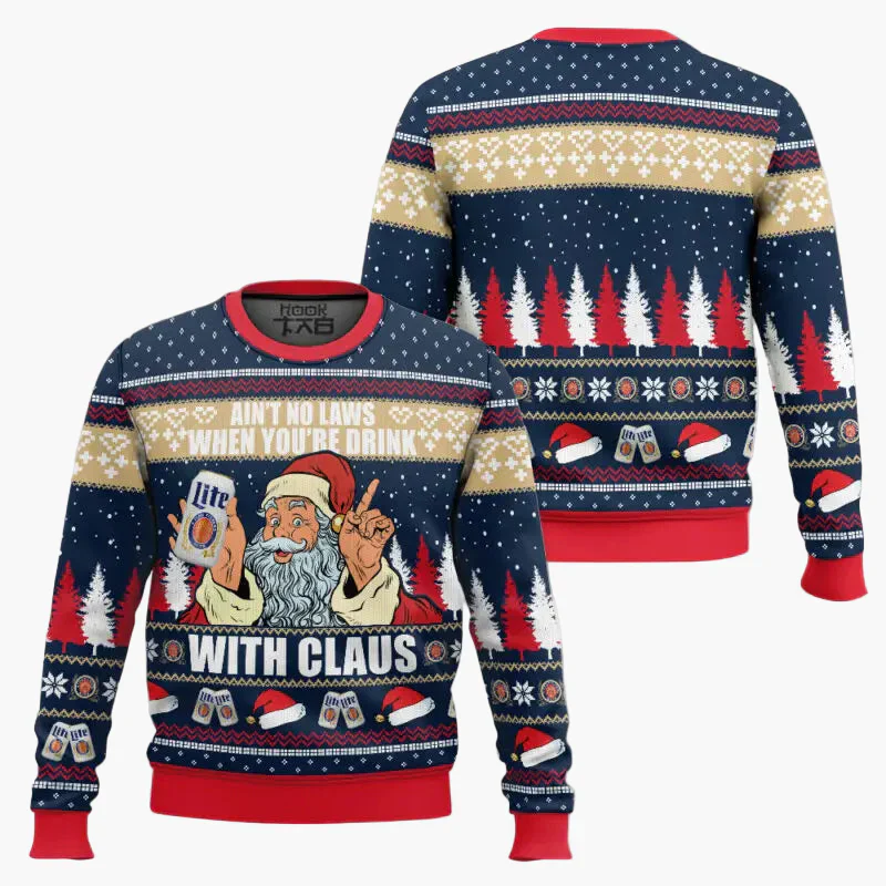Pull de Noël homme style ugly sweater humour bière, fête et détente - Image 10