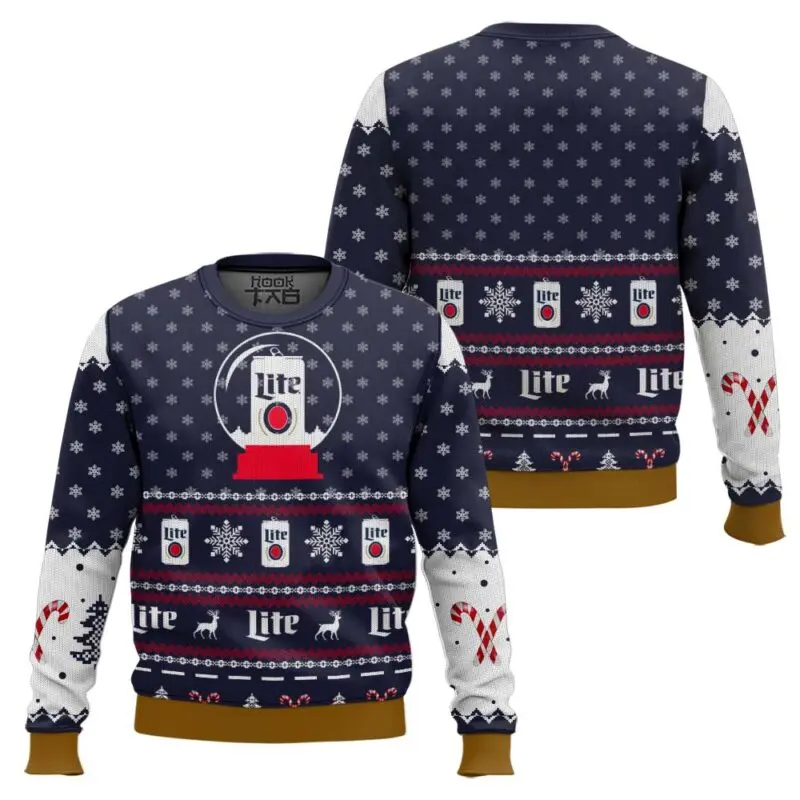 Pull de Noël homme style ugly sweater humour bière, fête et détente - Image 2