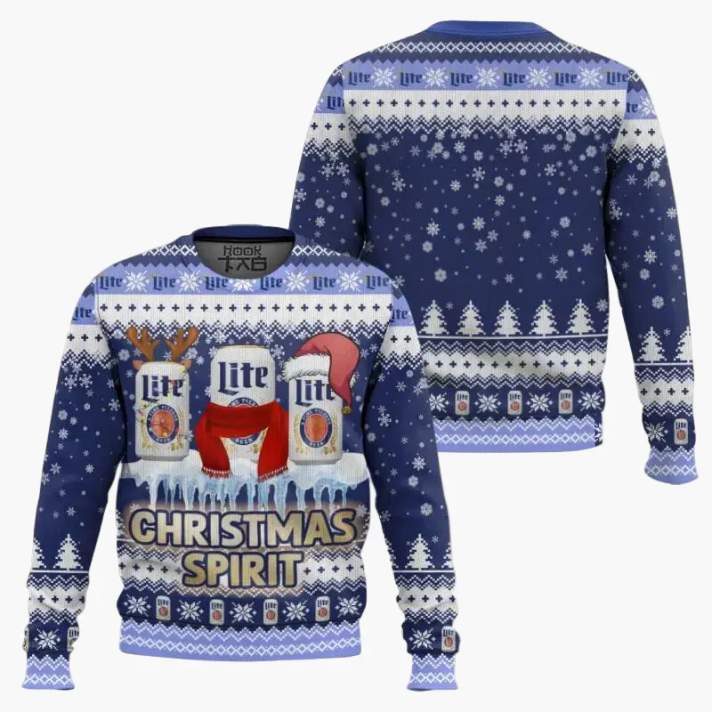 Pull de Noël homme style ugly sweater humour bière, fête et détente - Image 5
