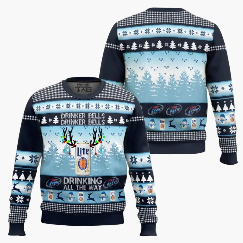 Pull de Noël homme style ugly sweater humour bière, fête et détente - Image 6