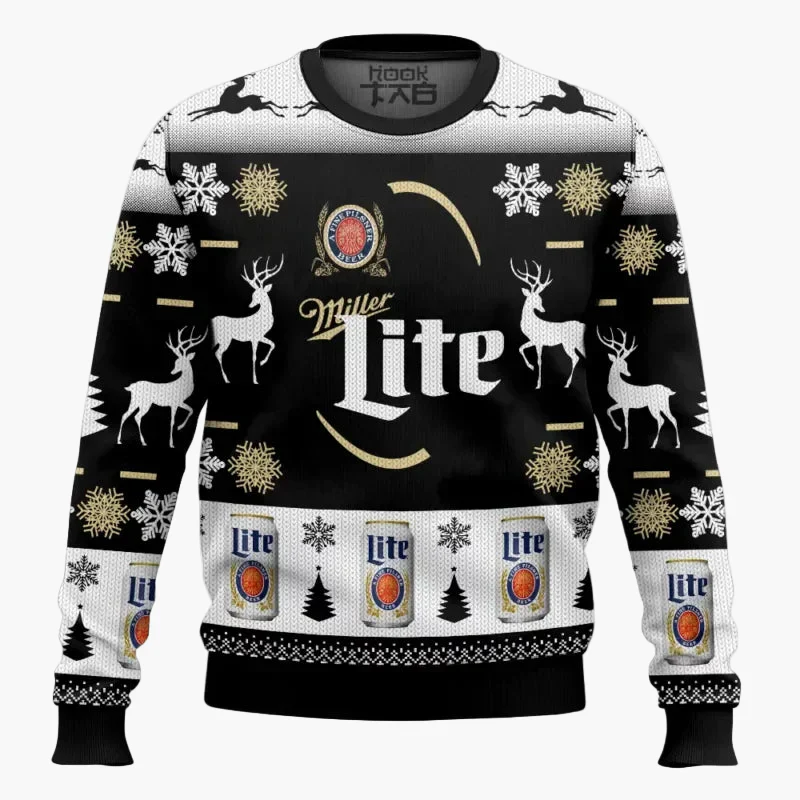 Pull de Noël homme style ugly sweater humour bière, fête et détente - Image 8