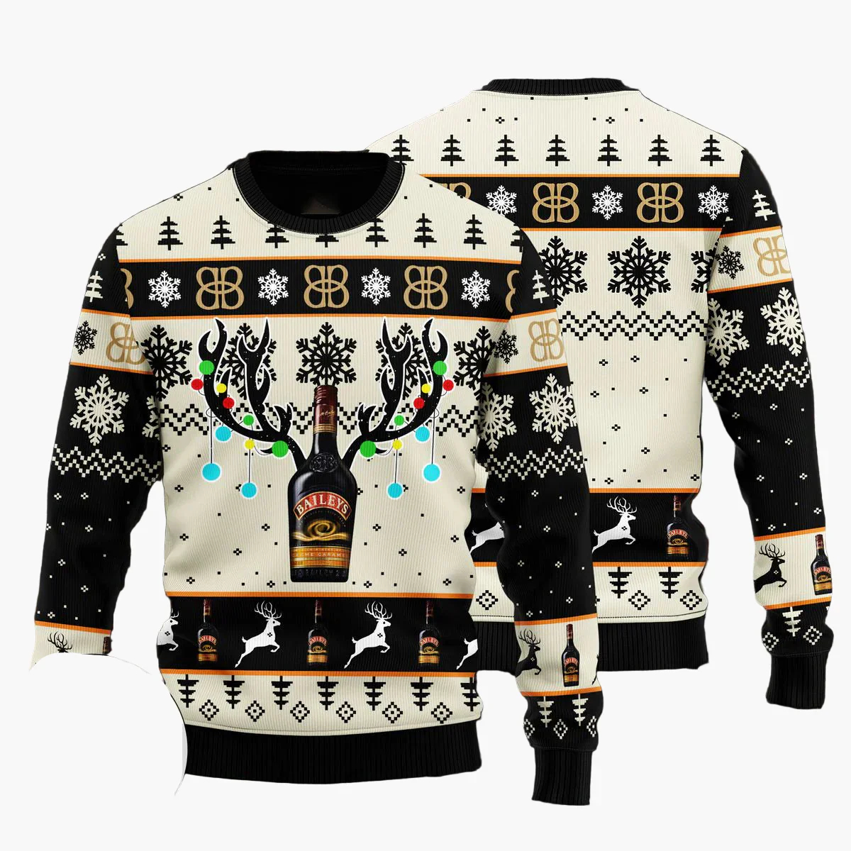 Pull de Noël homme style ugly sweater Jägermeister fête et cadeau original - Image 5