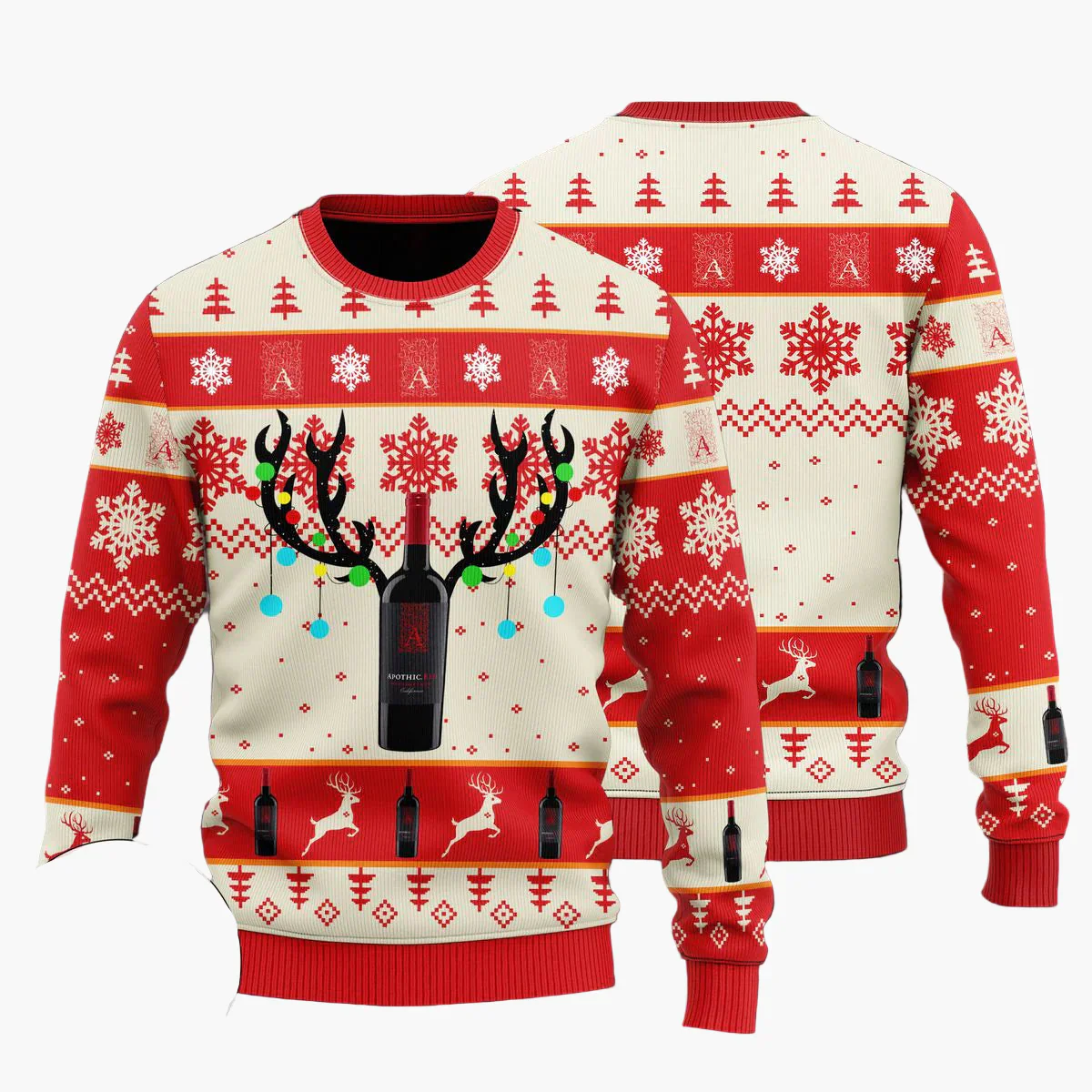 Pull de Noël homme style ugly sweater Jägermeister fête et cadeau original - Image 7