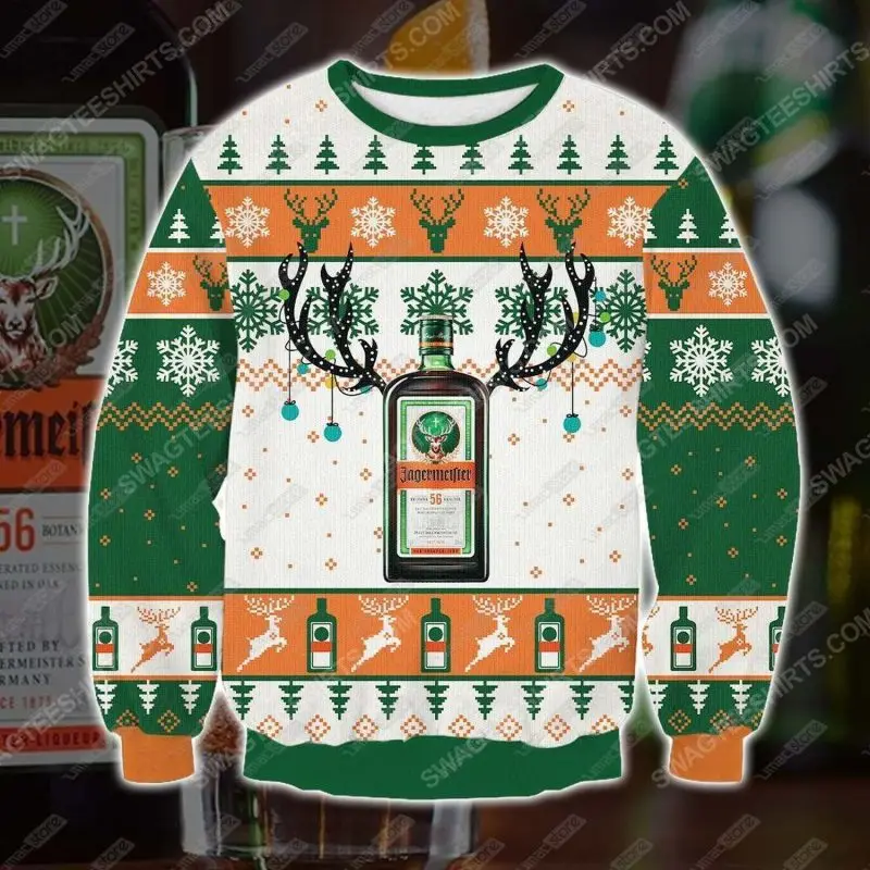 Pull de Noël homme style ugly sweater Jägermeister fête et cadeau original - Image 8