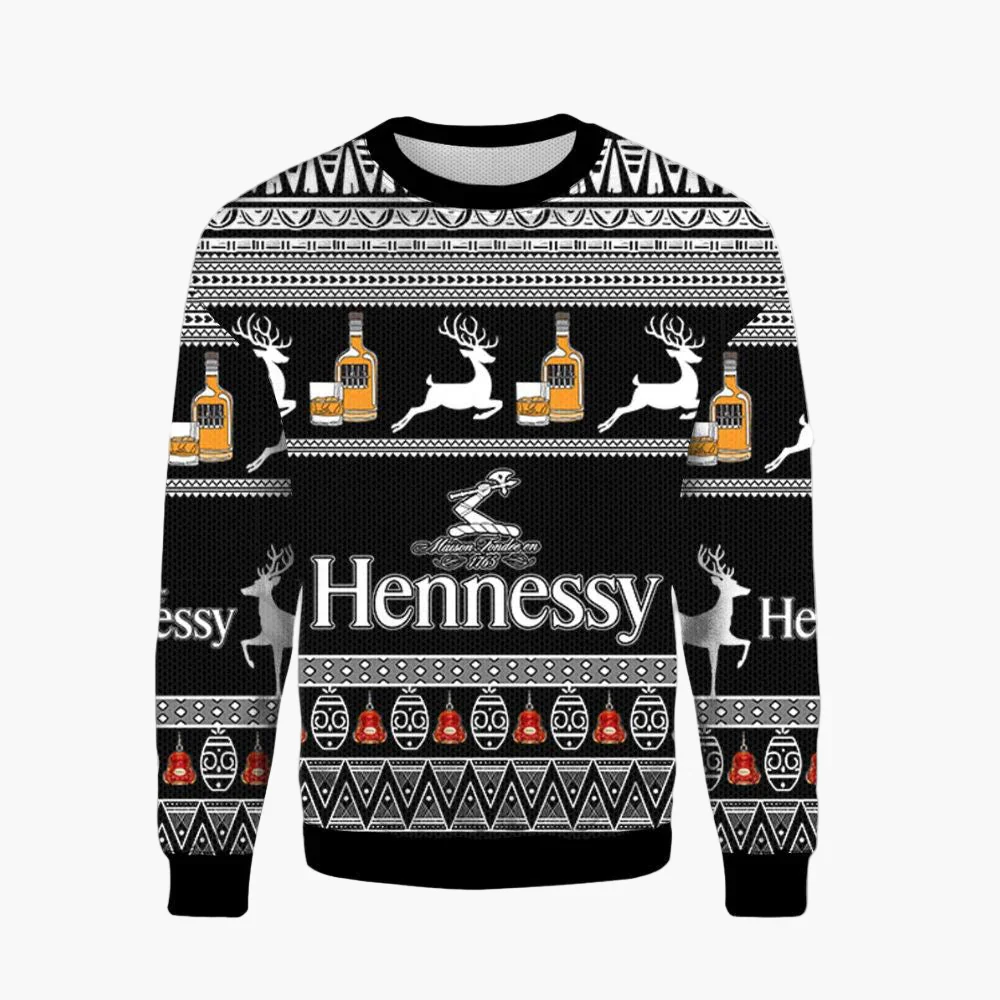 Pull de Noël homme style ugly sweater Jägermeister fête et cadeau original - Image 9