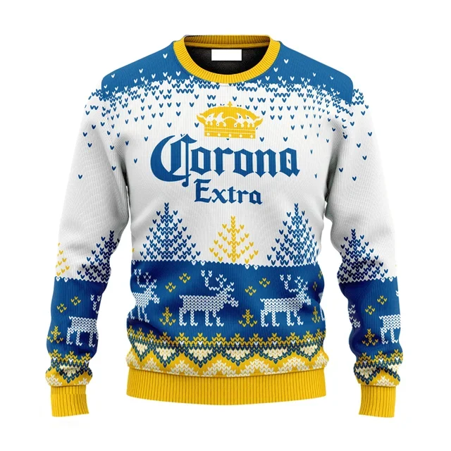 Pull de Noël homme style Ugly Sweater Corona Extra – Édition festive - Image 4