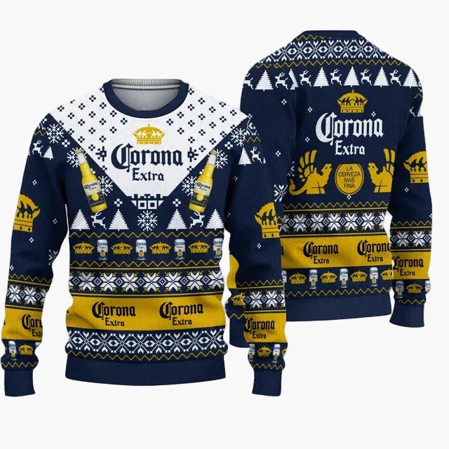 Pull de Noël homme style Ugly Sweater Corona Extra – Édition festive - Image 5