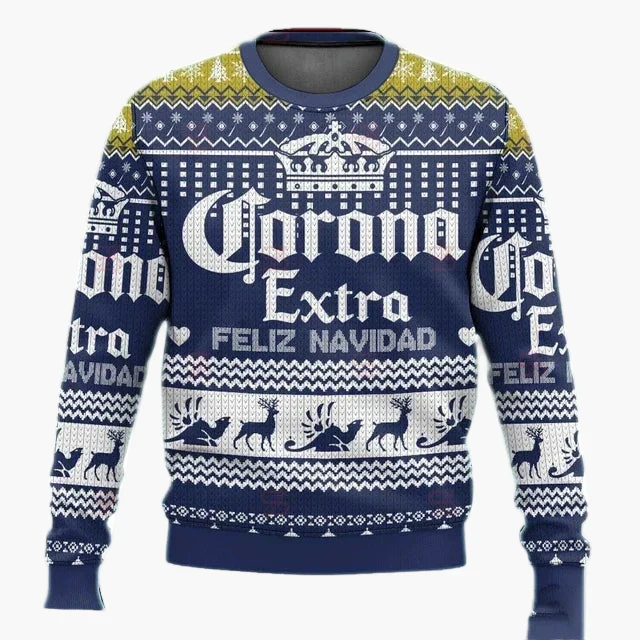 Pull de Noël homme style Ugly Sweater Corona Extra – Édition festive - Image 6
