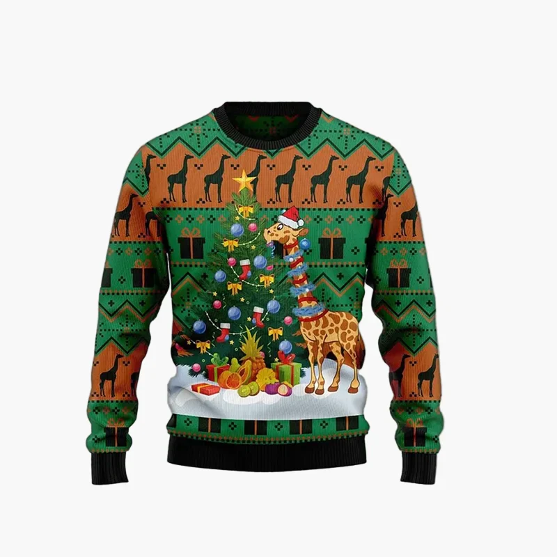 Pull de Noël humoristique homme – Style Ugly Christmas Sweater "Christmas Bros" avec Père Noël et Jésus - Image 10