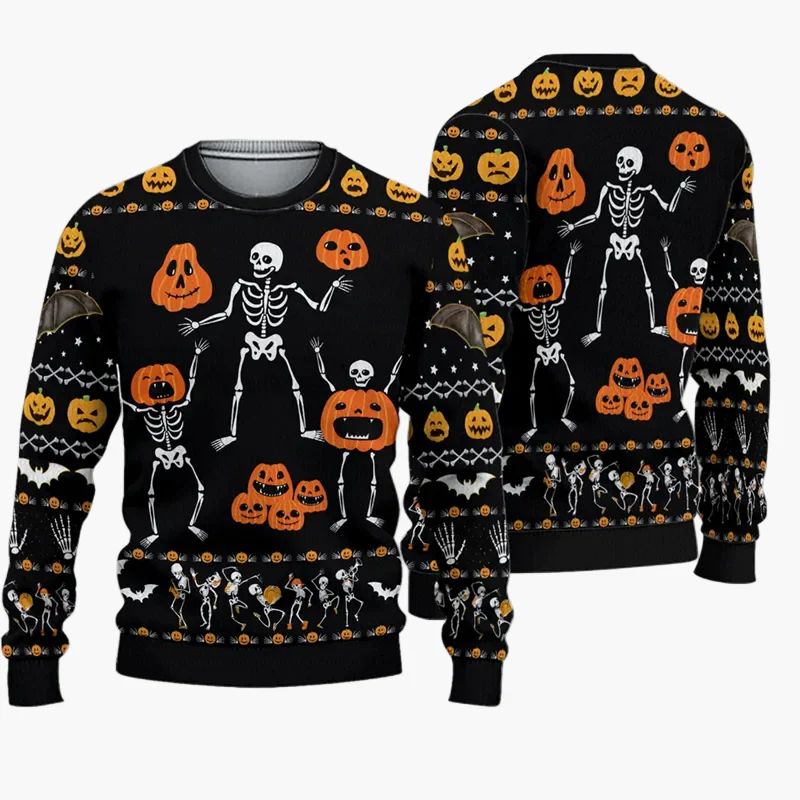 Pull de Noël humoristique homme – Style Ugly Christmas Sweater "Christmas Bros" avec Père Noël et Jésus - Image 9