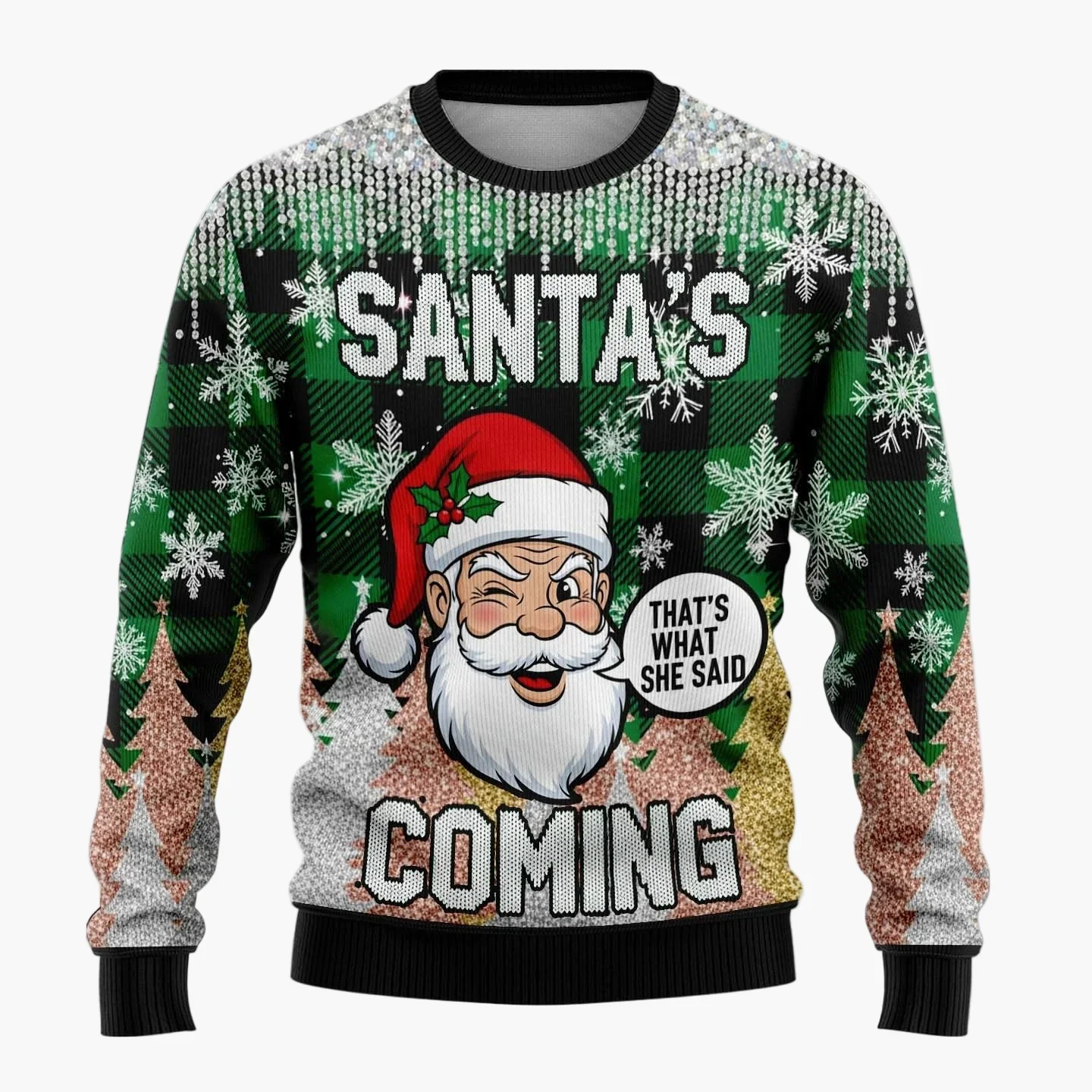 Pull de Noël Humour Homme – Pull Moche Santa Rigolo Fêtes et Soirées - Image 5