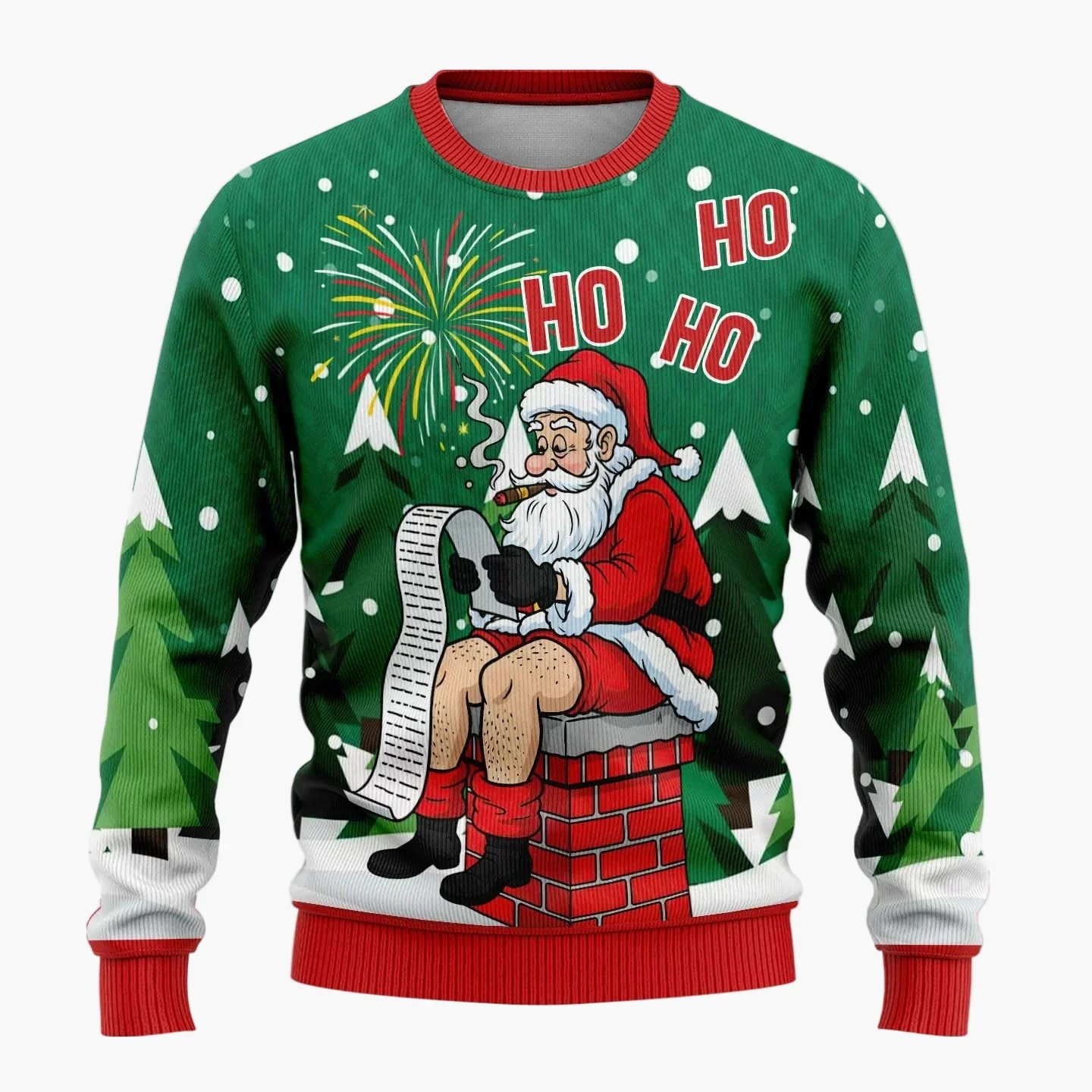Pull de Noël Humour Homme – Pull Moche Santa Rigolo Fêtes et Soirées - Image 6