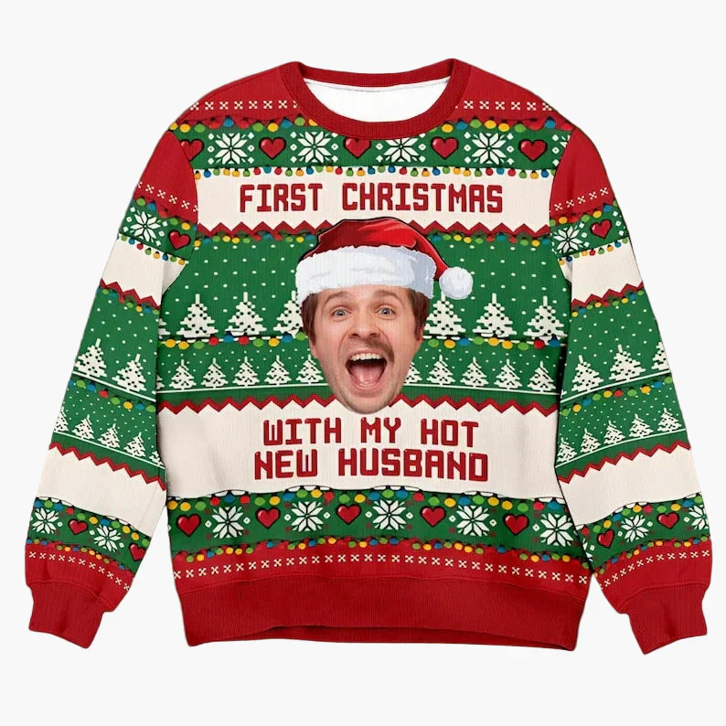 Pull de Noël unisexe personnalisé style festif – Idéal pour fêtes et cadeaux - Image 4