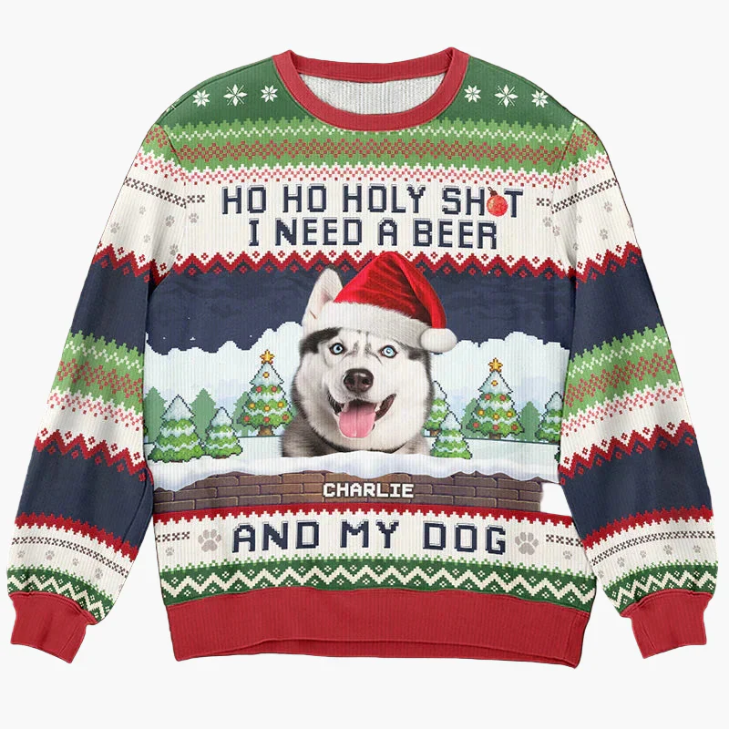 Pull de Noël unisexe personnalisé style festif – Idéal pour fêtes et cadeaux - Image 5