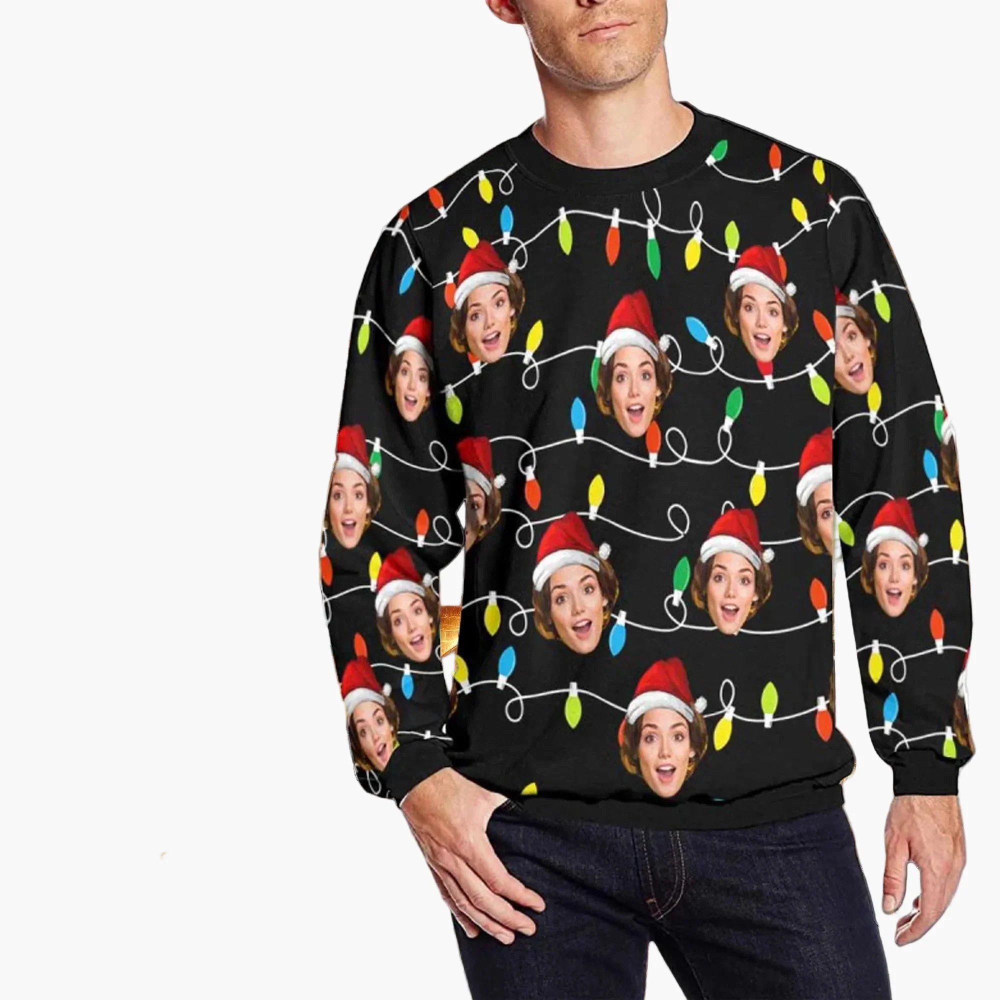 Pull de Noël unisexe personnalisé style festif – Idéal pour fêtes et cadeaux - Image 6