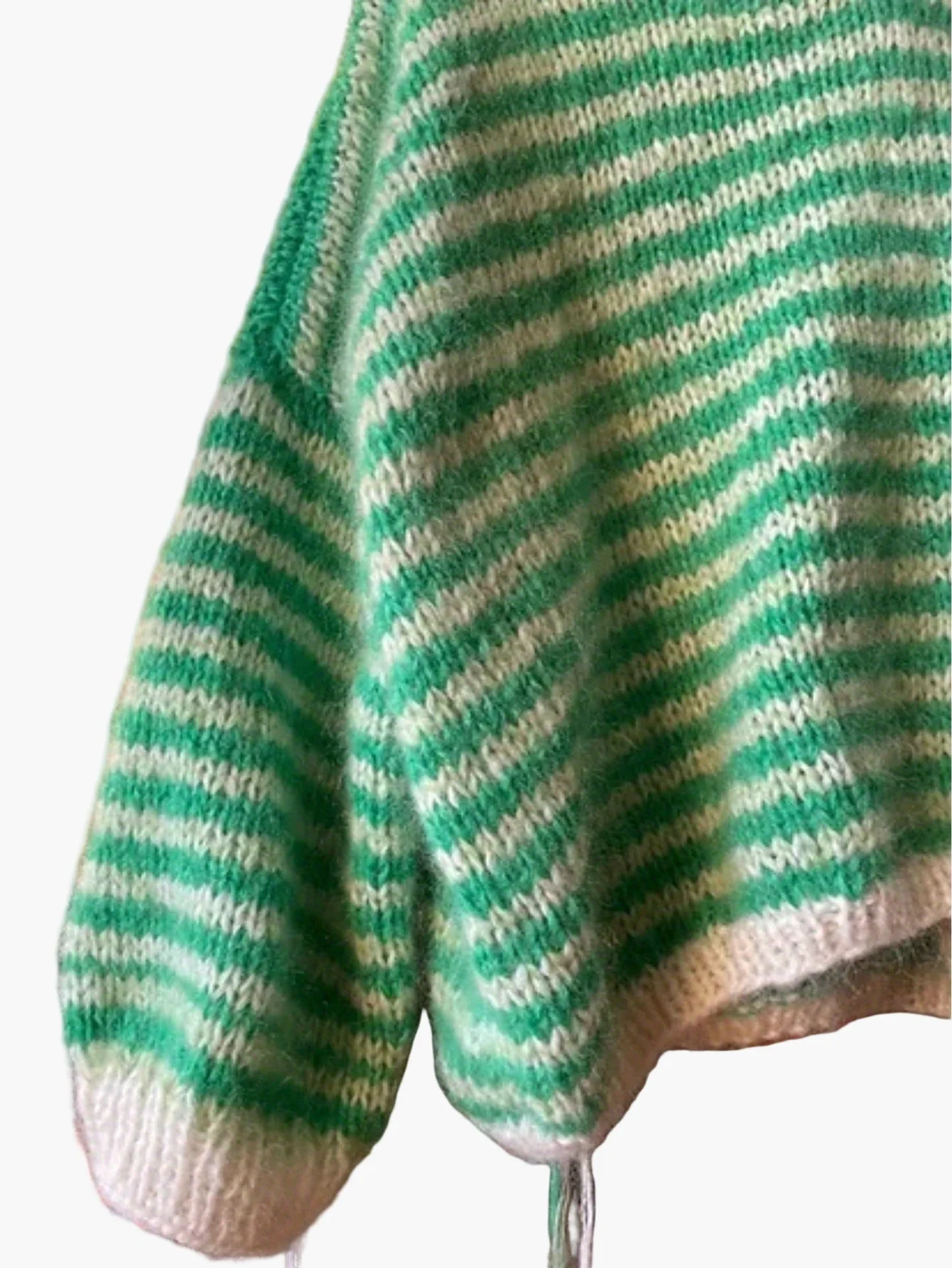 Pull oversize à rayures style décontracté pour femme - Idéal automne/hiver - Image 3