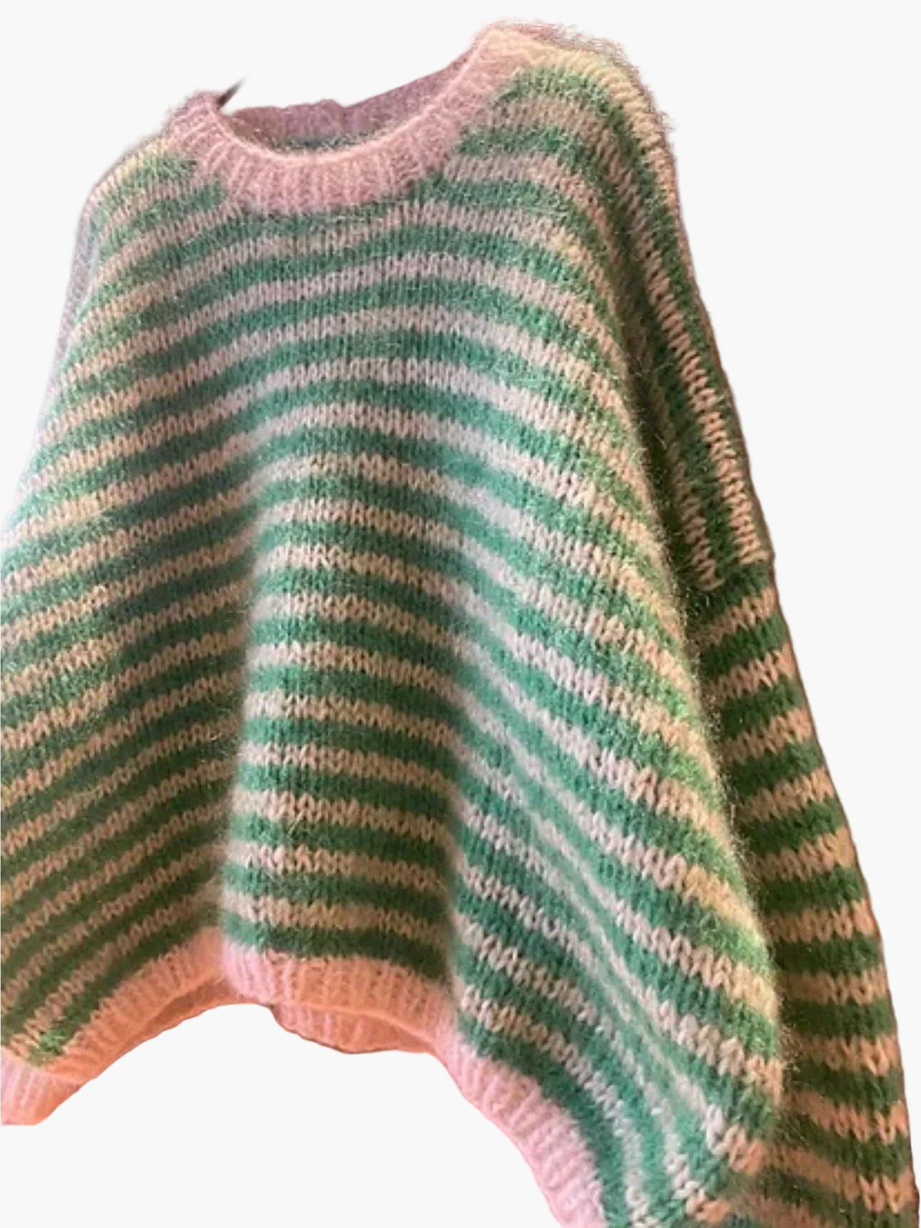 Pull oversize à rayures style décontracté pour femme - Idéal automne/hiver - Image 4
