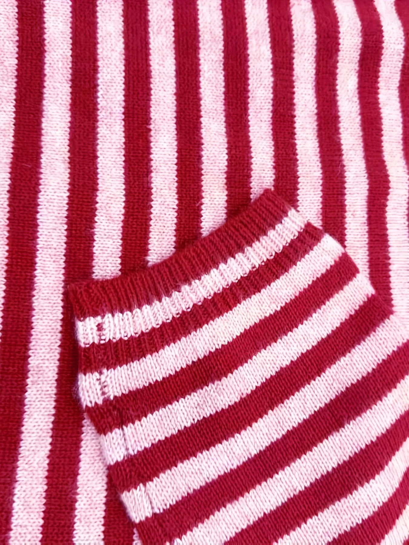 Pull à rayures style élégant pour femme - Automne/Hiver - Col rond - Image 3