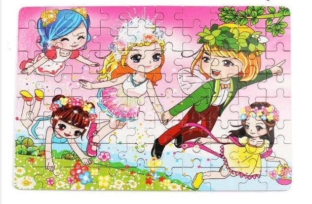Puzzle en Bois Éducatif pour Enfants – Coffret Métal – Jeux d’Assemblage Animaux, Véhicules et Scènes de la Vie – Mixte 3 Ans+ - Image 7