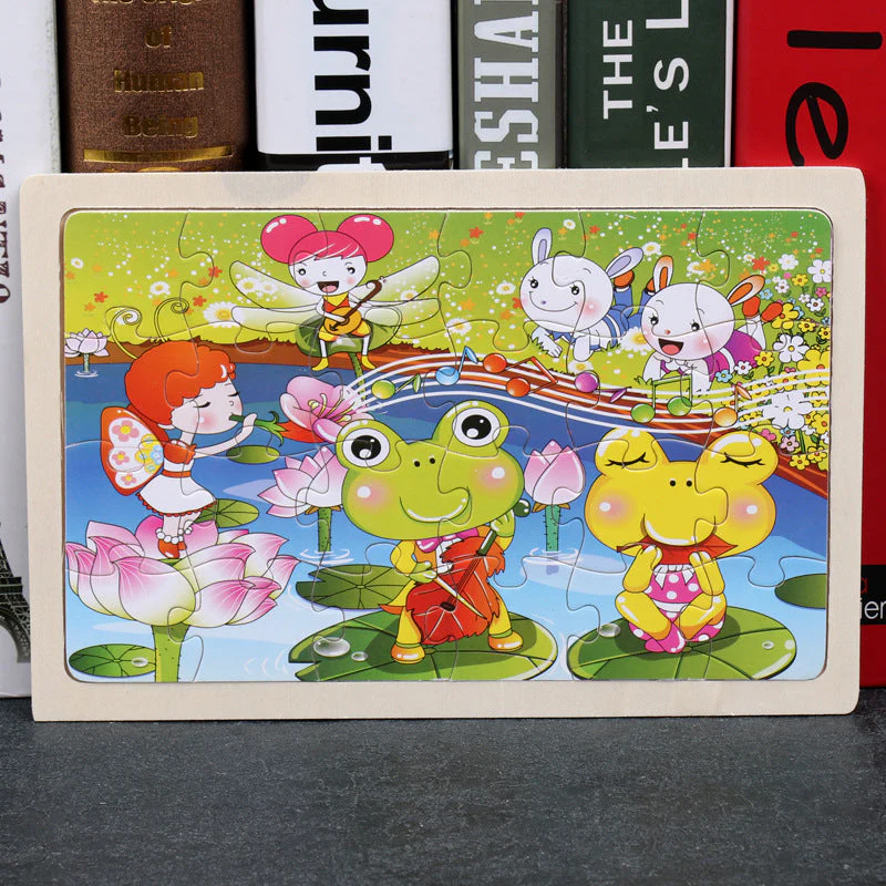 Puzzle en Bois Éducatif pour Enfants – Coffret Métal – Jeux d’Assemblage Animaux, Véhicules et Scènes de la Vie – Mixte 3 Ans+ - Image 9