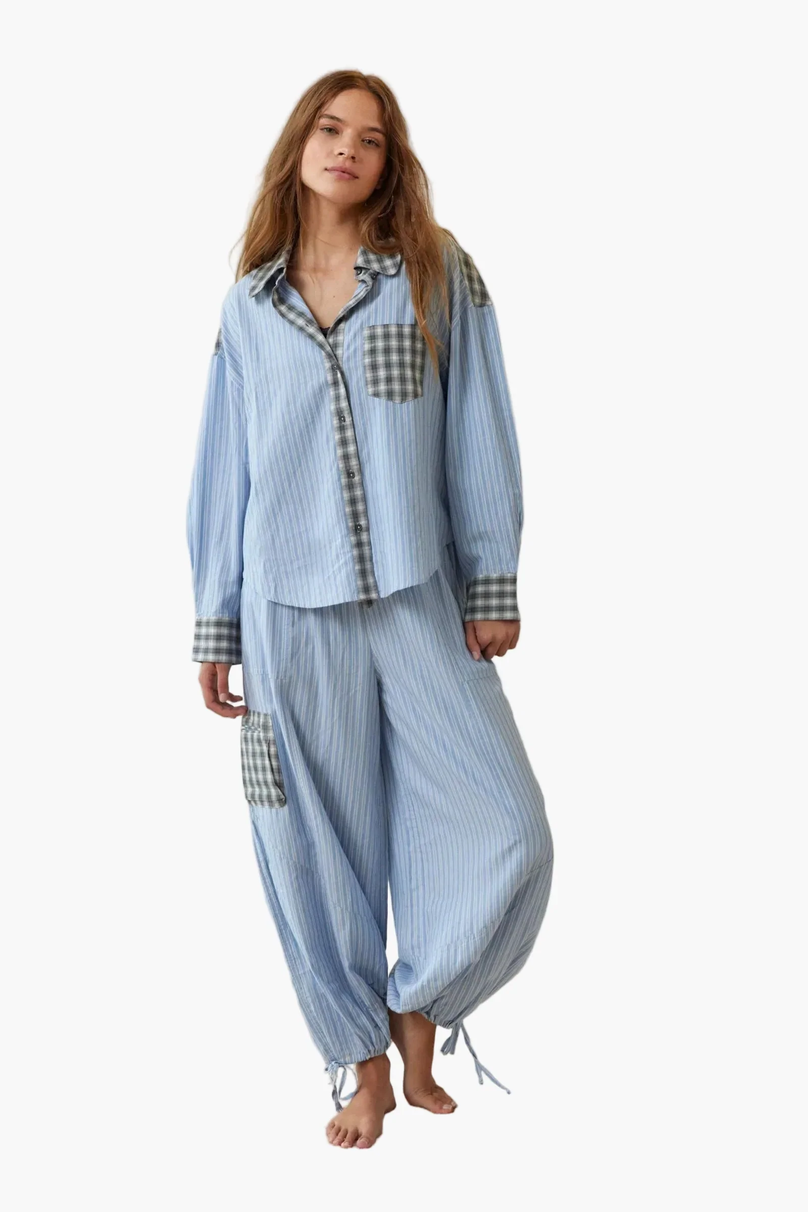 Pyjama Décontracté Deux Pièces Femme Style Tendance Maison et Nuit - Image 3
