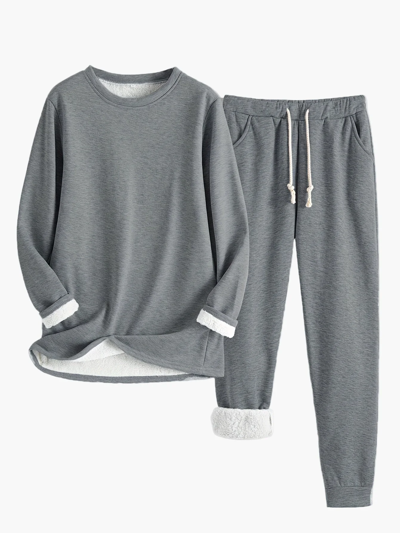 Pyjama Femme Ensemble Deux Pièces Style Décontracté Pour Détente et Maison - Image 3