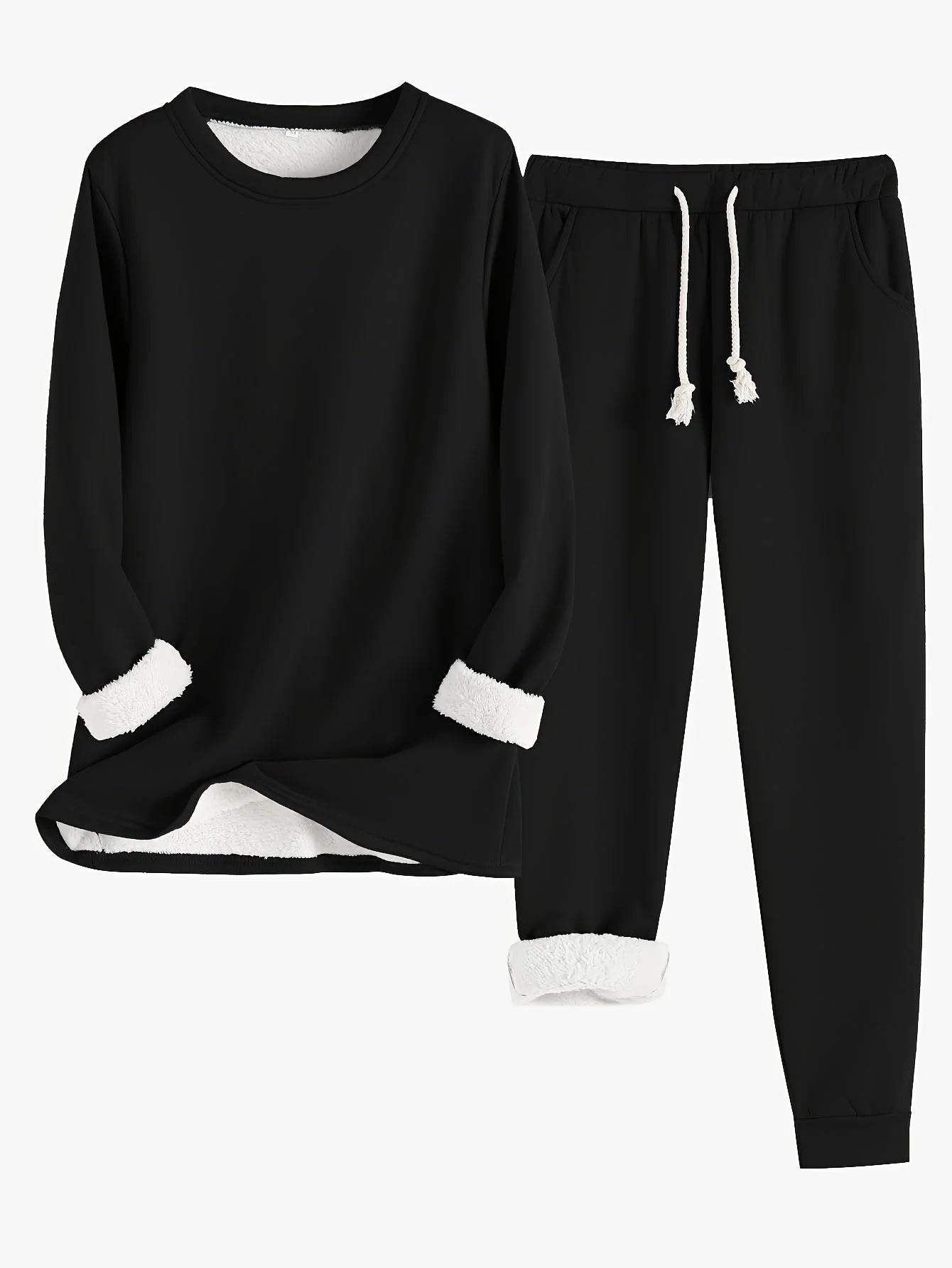 Pyjama Femme Ensemble Deux Pièces Style Décontracté Pour Détente et Maison - Image 4