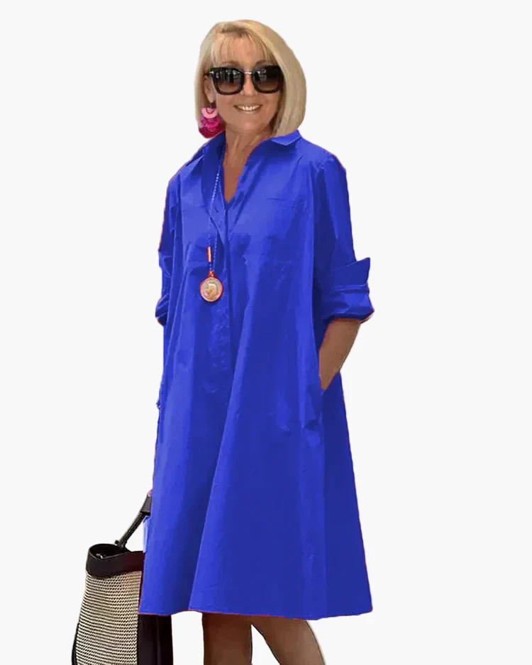 Robe chemise ample chic pour femme, style décontracté élégant, idéale au quotidien - Image 6