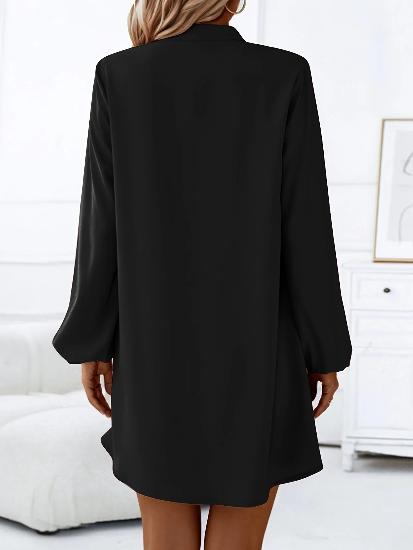 Robe chemise décontractée à boutons pour femme, style chic et moderne, idéale pour le printemps et l'été - Image 6