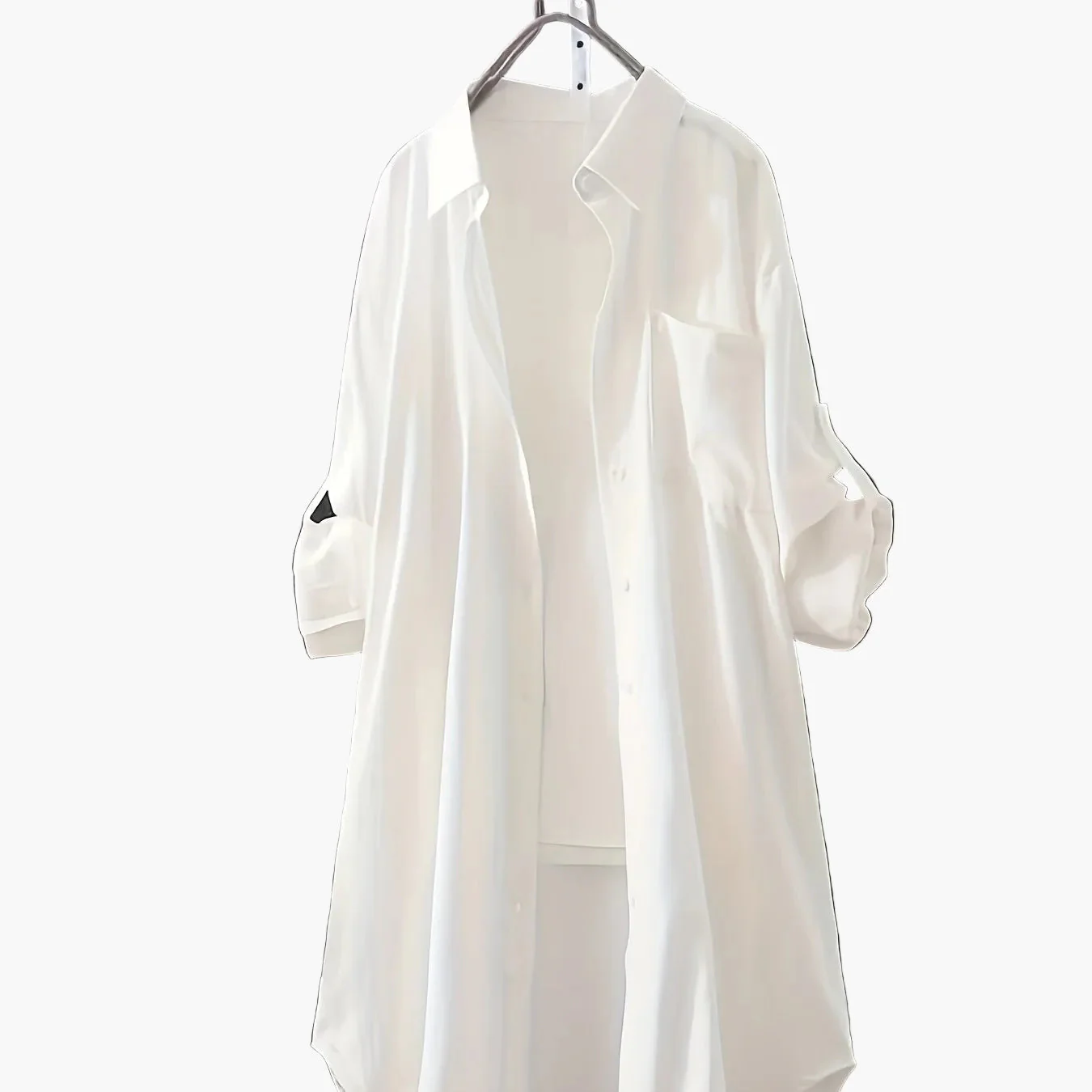 Robe chemise longue style décontracté pour femme, idéale printemps-été - Image 12