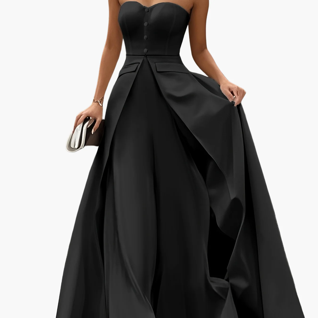Robe de soirée élégante femme bustier style princesse pour occasions spéciales - Image 13