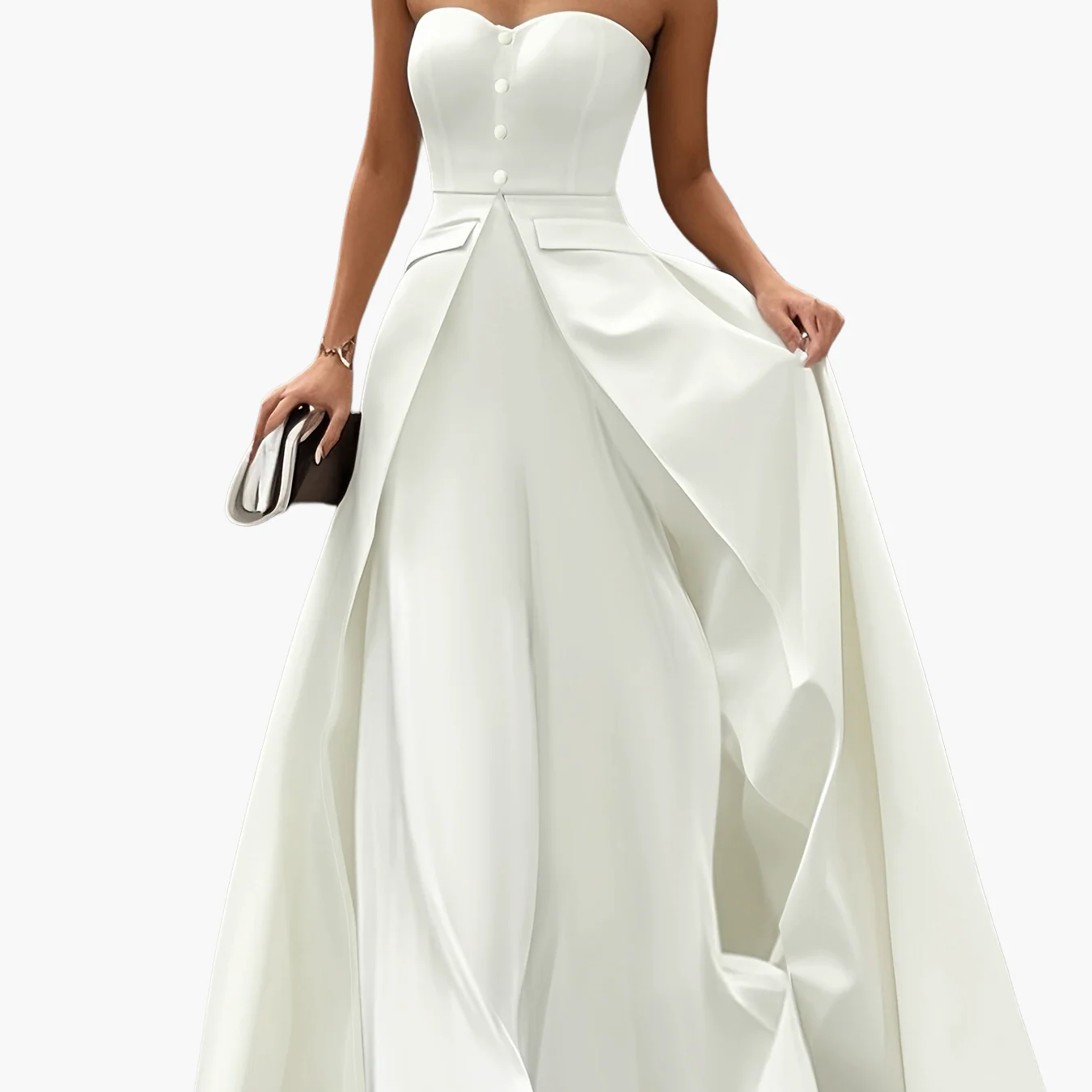 Robe de soirée élégante femme bustier style princesse pour occasions spéciales - Image 16