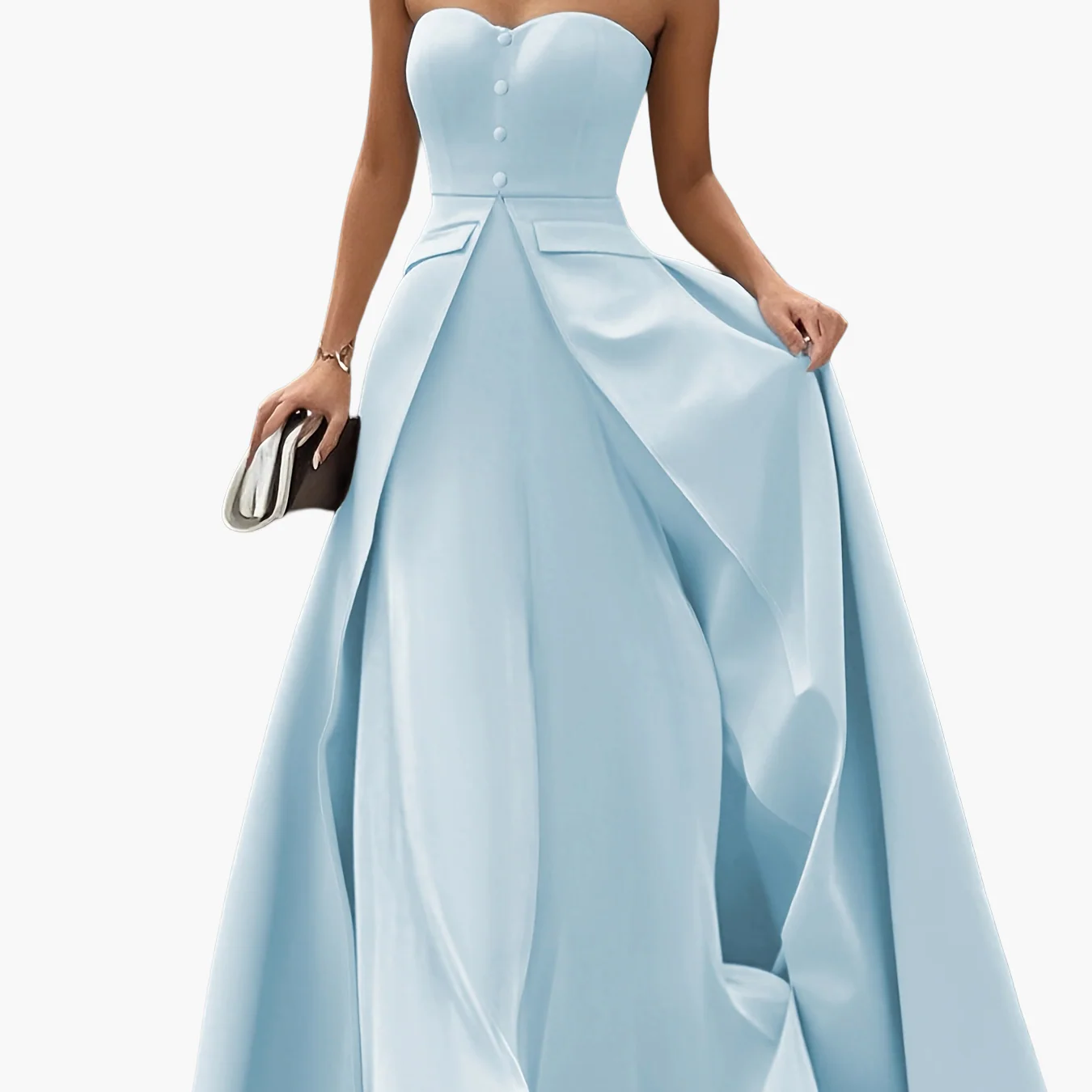 Robe de soirée élégante femme bustier style princesse pour occasions spéciales - Image 17