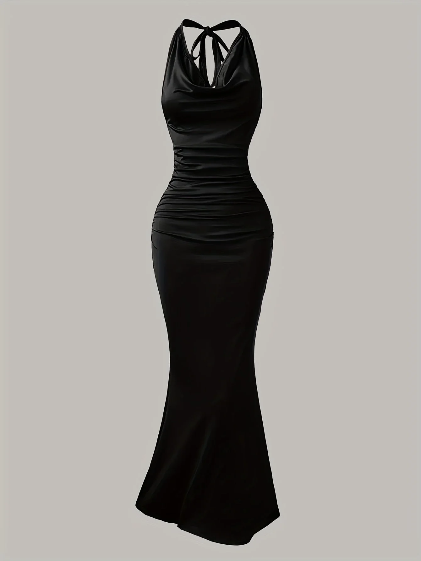 Robe de soirée sirène dos nu femme élégante style bal - Image 4
