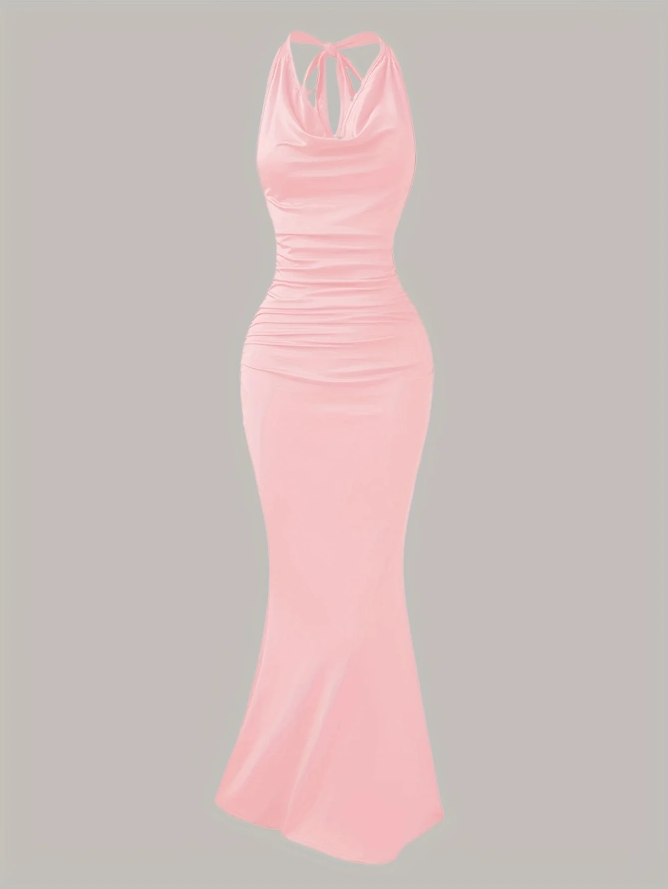 Robe de soirée sirène dos nu femme élégante style bal - Image 5