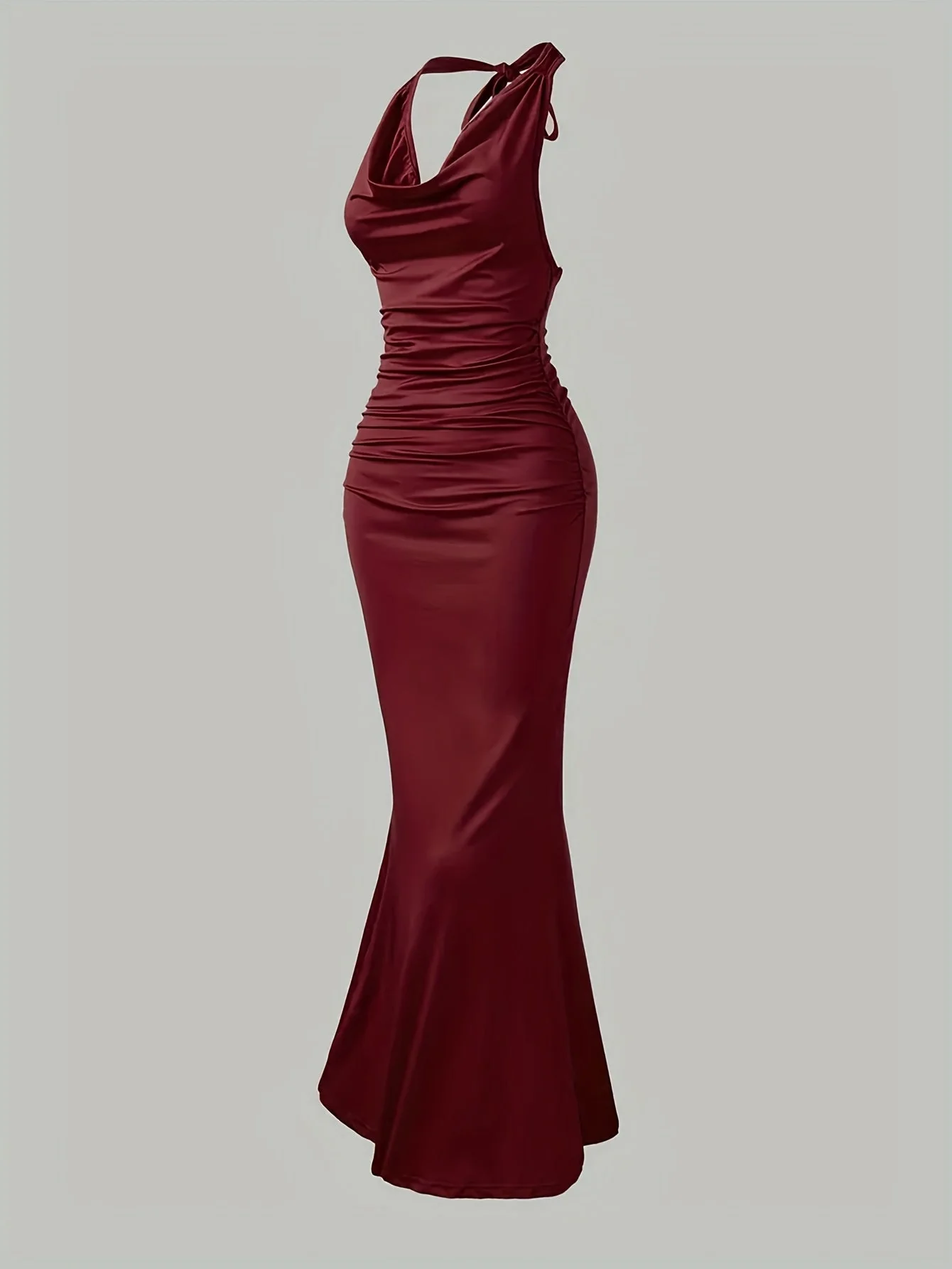 Robe de soirée sirène dos nu femme élégante style bal - Image 8