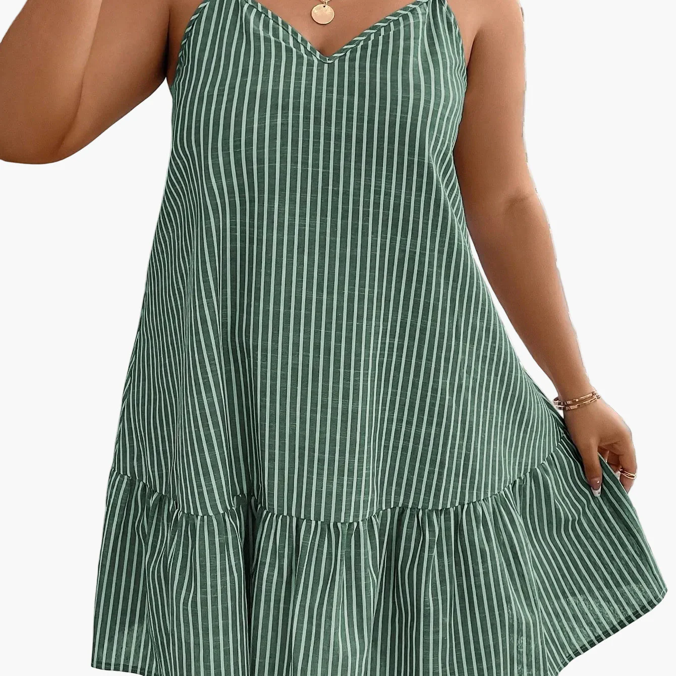 Robe décontractée pour femme à rayures, style ample, parfaite pour l'été et les sorties détente - Image 6