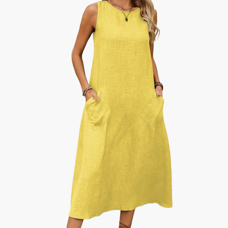 Robe décontractée femme sans manches style bohème pour été et loisirs - Image 14