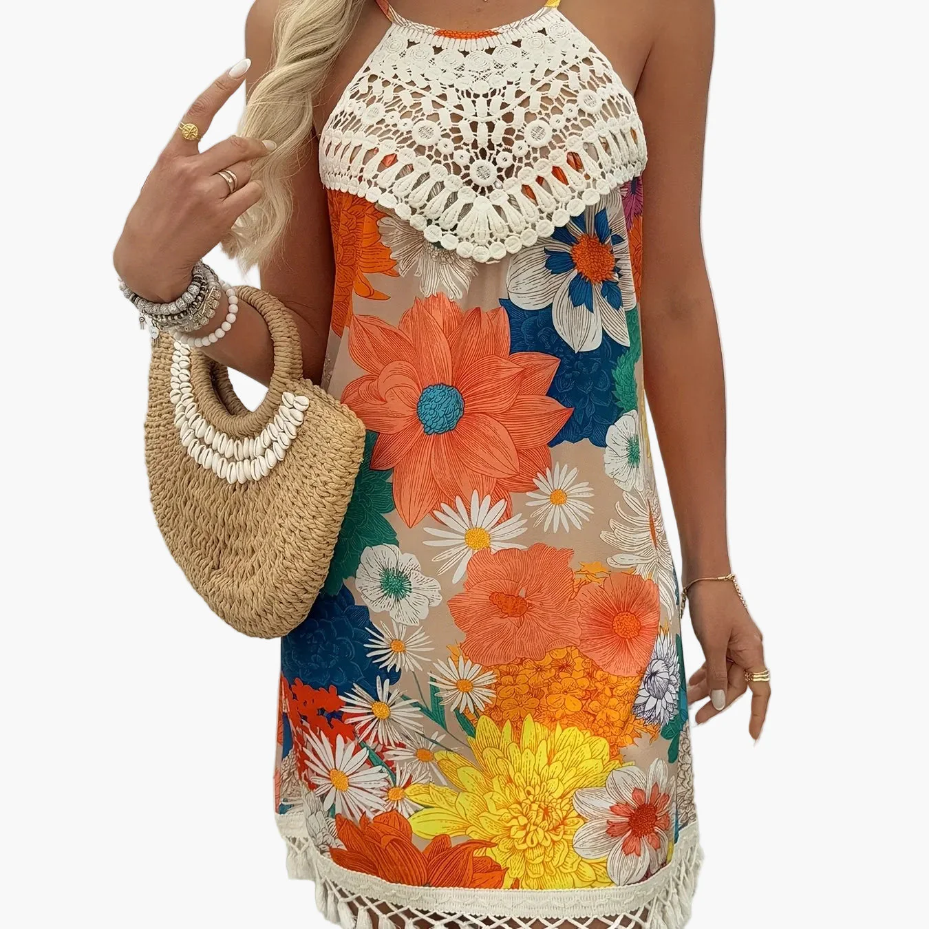 Robe d'été bohème chic pour femme à motifs cachemire, style décontracté et élégant - Image 13